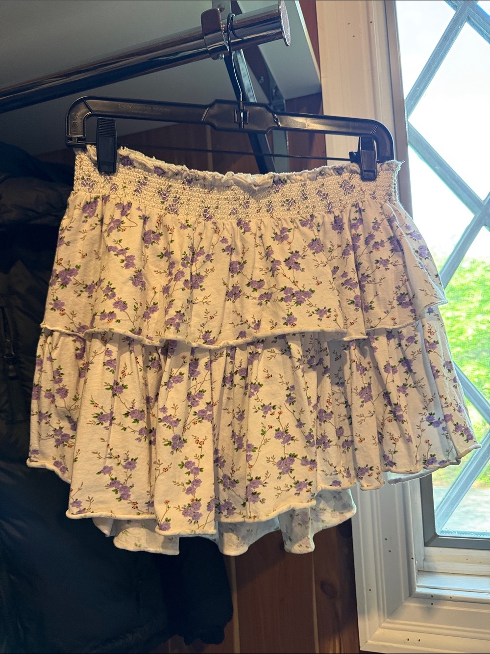Love shack fancy floral skirt, size small